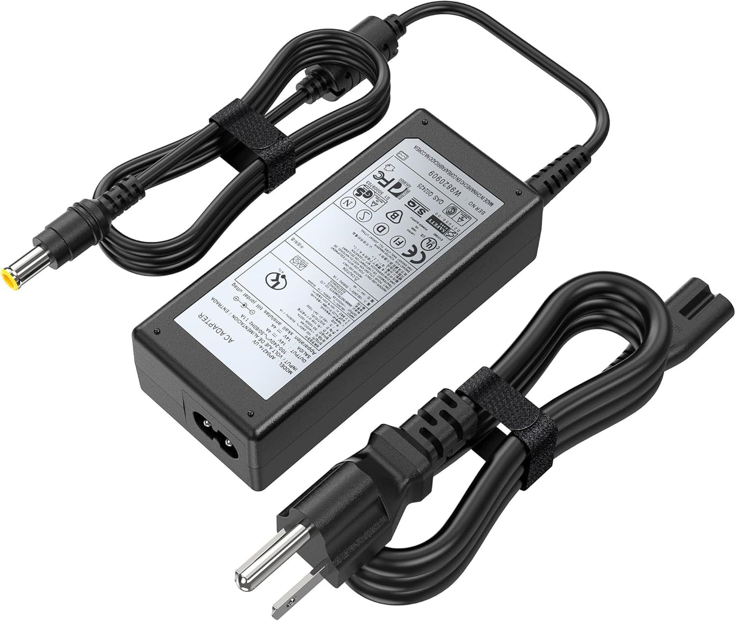 HHZ 14V 4A AC/DC Monitor Power Cord Compatible with Samsung SyncMaster 32” 27" 24" 22" 23" 20" 19" 18" 17" 15” Screen LED LCD TFT, 56W Monitor…