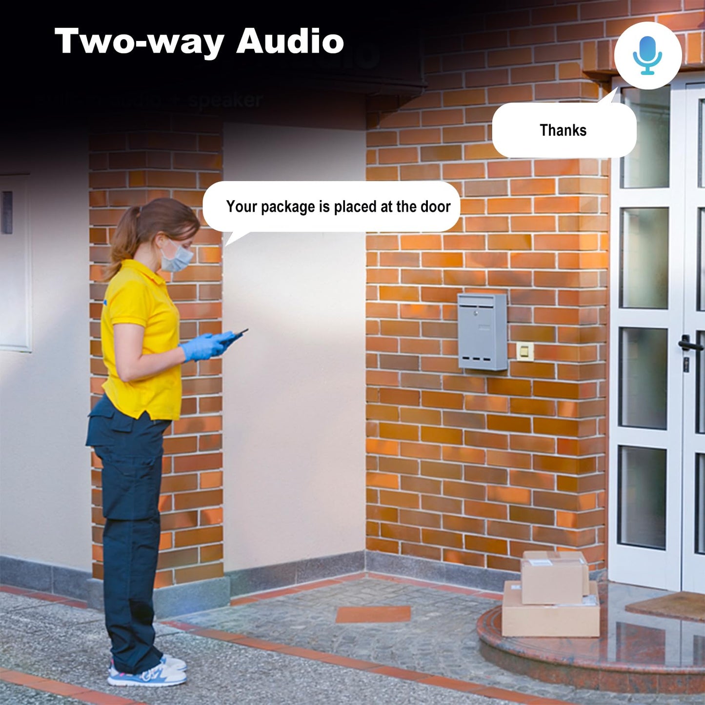 HJT 4G LTE Outdoor Security Camera, 5MP Full HD Camera with Motion Detection & Tracking, 2 Way Talk, IP66 Waterproof, 940 IR Night Vision, SD Card