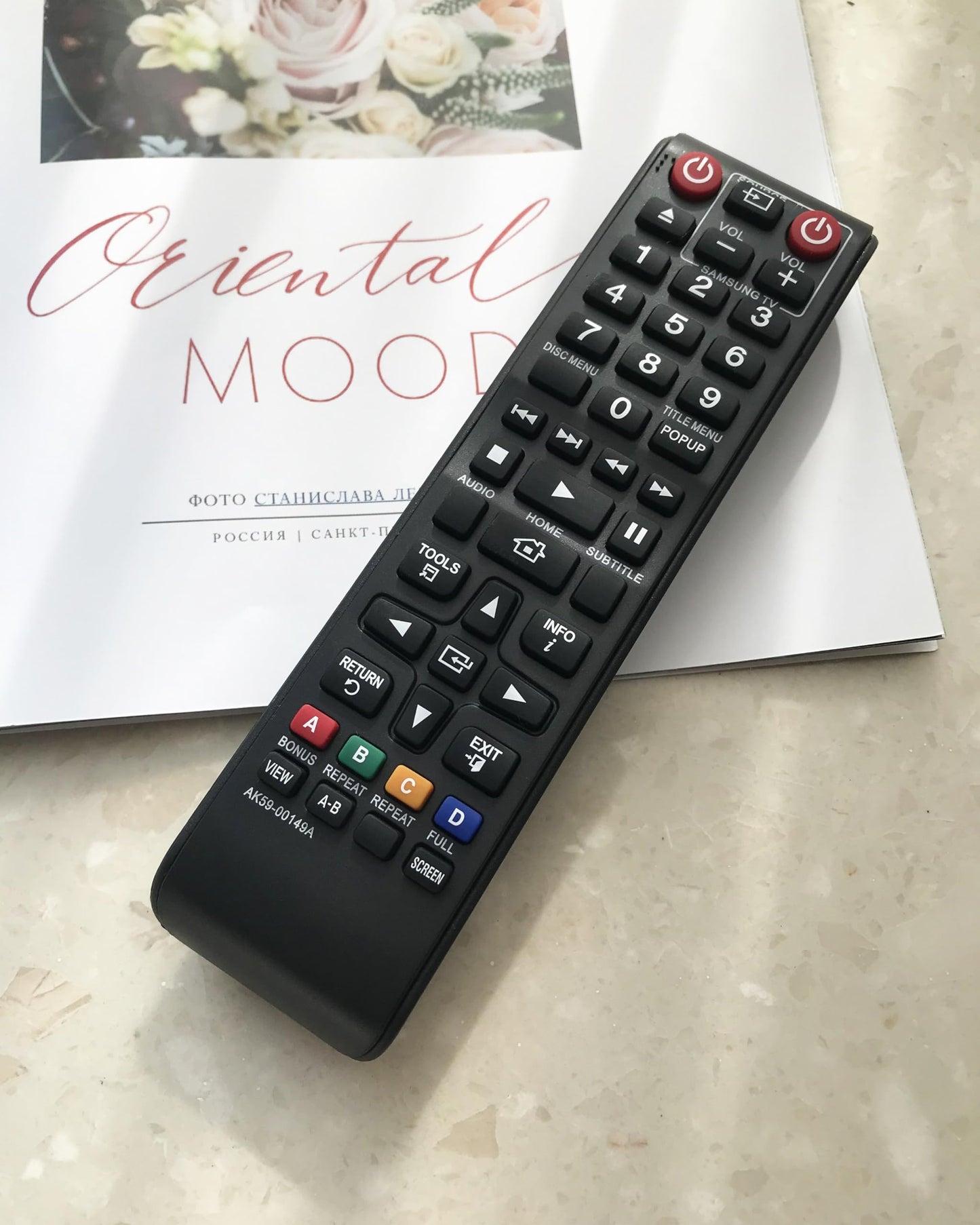 Universal Replacement Remote Control for Samsung BD-J5900 BD-JM57 BD-JM57C BD-JM51 BD-HM51 BD-FM51 BD-FM57C BD-J5700 BD-J5700/ZA BD-J5100 BD-F5100
