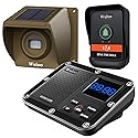 Wuloo Wireless Doorbells for Home, Solar Driveway Alarm, Multifunctional Wireless Home Security System, Rechargeable Battery/Weatherproof/Mute