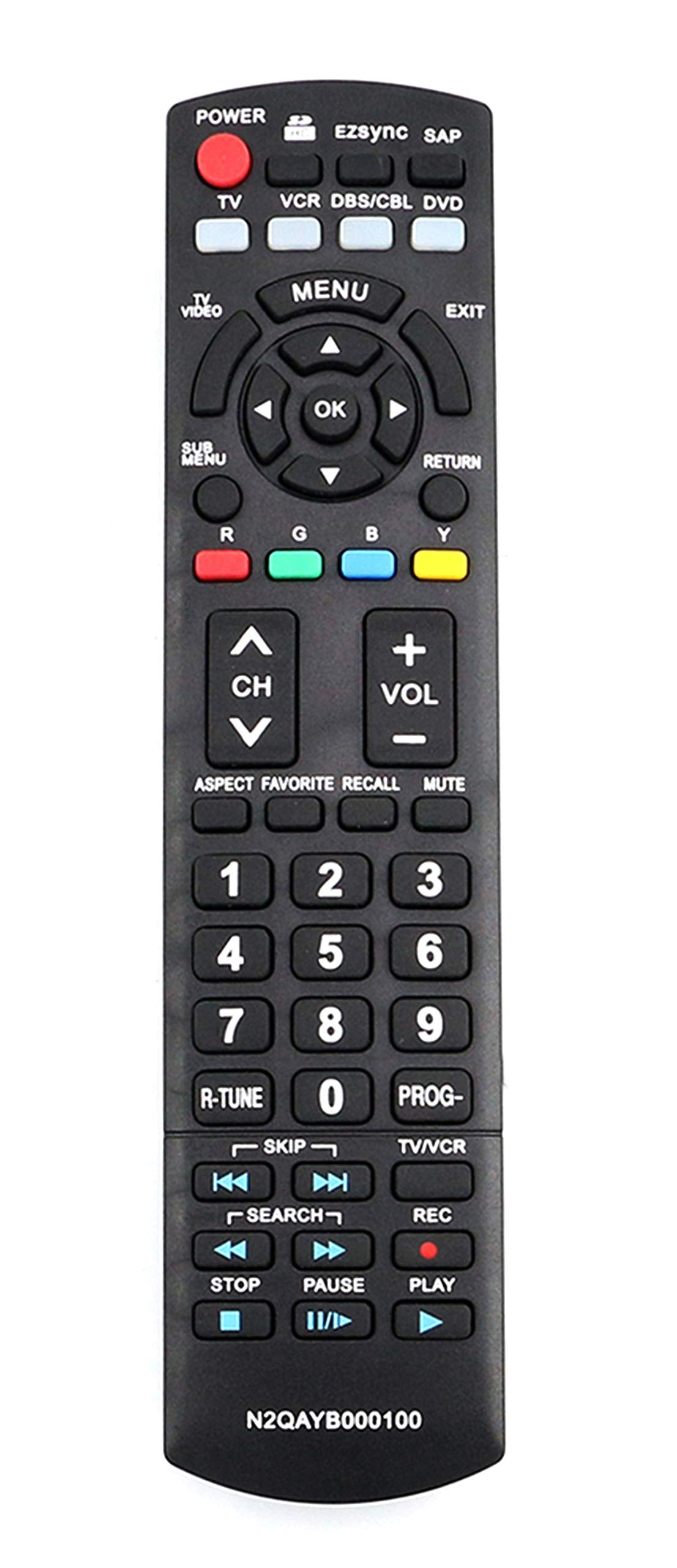 N2QAYB000100 Replace Remote fit for Panasonic tv TH-42PZ80U TH-46PZ80U TH-50PC77U TH-50PE700U TH-50PE77U TH-50PZ700 Sub for N2QAYB000102 N2QAYB000103