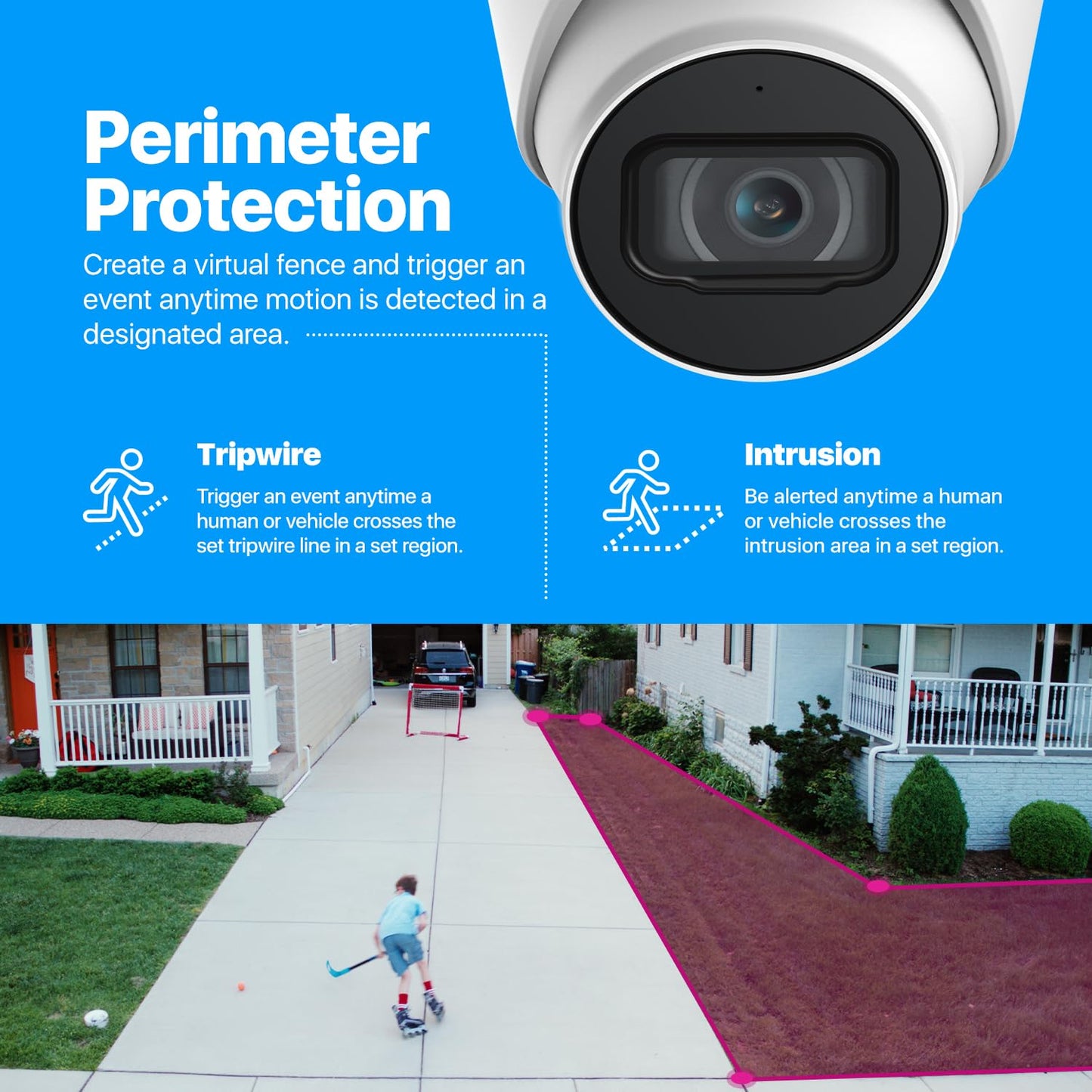 Amcrest 5MP Optical Zoom AI IP PoE Camera, Varifocal Outdoor IP POE Camera Turret, Human & Vehicle Detection, 2.7mm~13.5mm Lens, IP67, 5X Optical