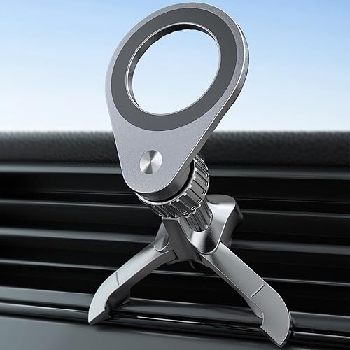 eSamcore Fits MagSafe Car Mount Strong N52 Magnets car Vent Magnetic Phone Mount Adjustable Air Vent Cell Phone Holder Clip for iPhone 16/15/ 14/13