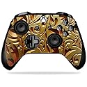 MightySkins Skin Compatible with Microsoft Xbox One X Controller - Mosaic Gold | Protective, Durable, and Unique Vinyl Decal wrap Cover | Easy