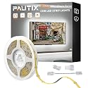 PAUTIX COB LED Strip 24ft/7.5m,Dailylight White LED Strip Lights 6000K,Super Bright Dimmable LED Tape Light,DC24V LED Lights for Bedroom,Kitchen,Under