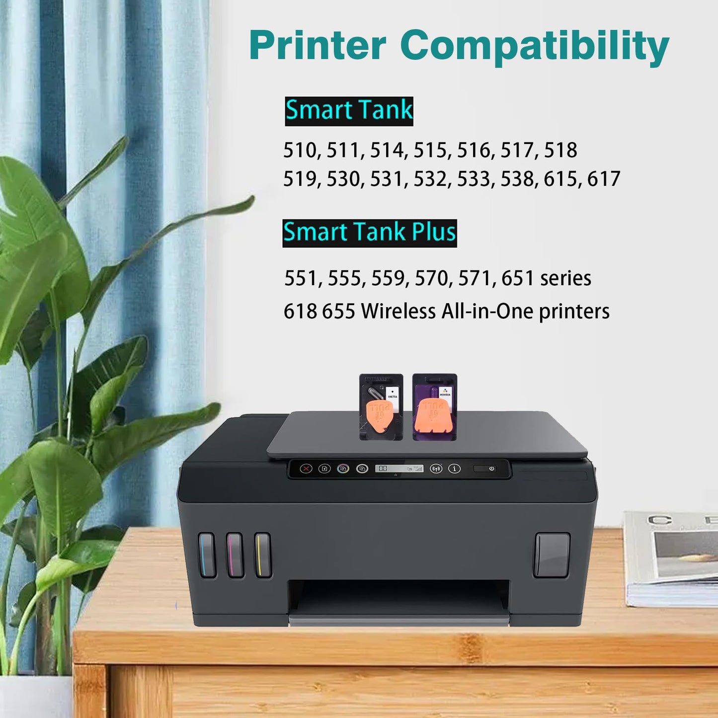 X4E75A M0H50A Printhead Combo Pack for Smart tank 651 Printhead Use for Smart Tank 500 508 510 511 514 515 516 517 518 519 530 531 532 533 538 615 617