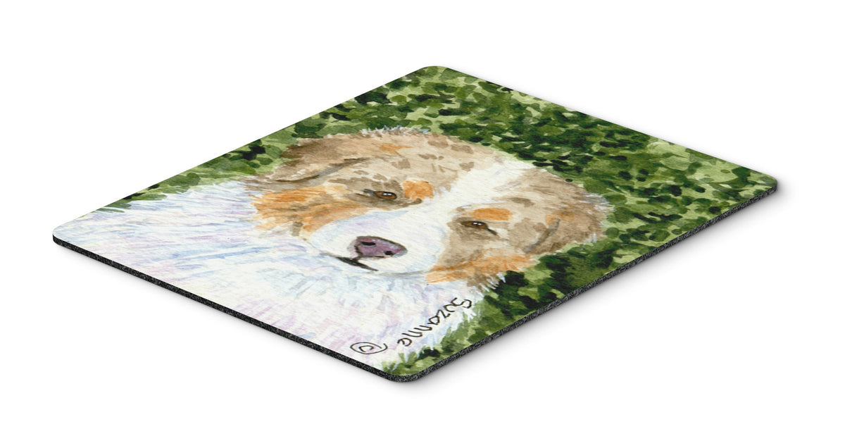Caroline's Treasures SS8732MP Australian Shepherd Mouse Pad, Hot Pad or Trivet for Home Office Gaming Working Computers Laptop Mouse Mat,Washable