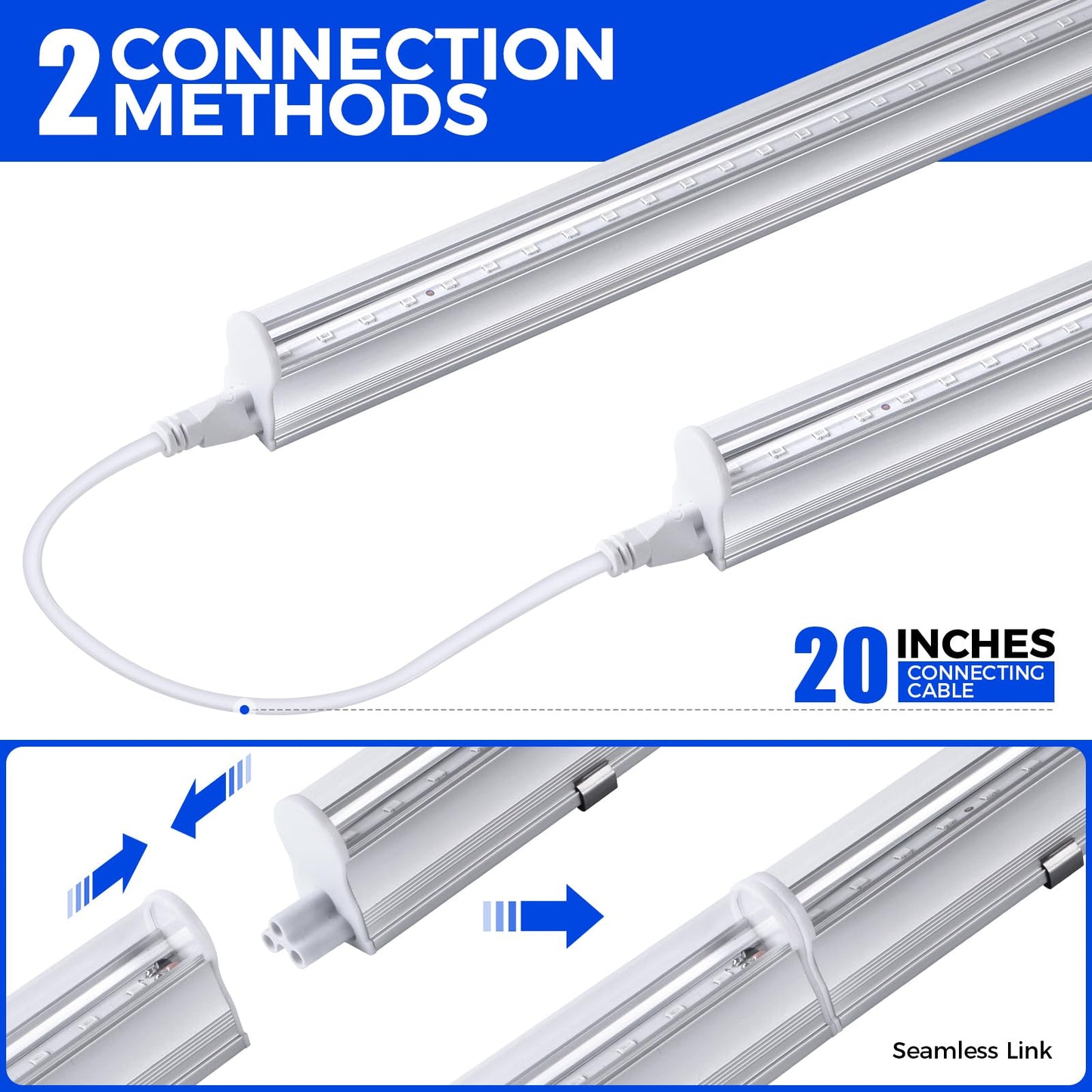 Barrina UV LED Blacklight Bar, 9W 2FT, T5 Bulb for Glow Party, Halloween