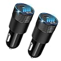iPhone 15/16 Car Charger, 48W 2-Port Fast USB C Car Charger Cigarette Lighter Adapter, Car Accessories for iPhone 16/15/14/13/12 Series, Samsung