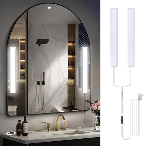 LED Vanity Light for Mirror, Bright/RA90/6000K/Dimming Makeup Lights, 12V/16W Lighting for Mirror, Lighting for Makeup Vanity Table & Bathroom Mirror