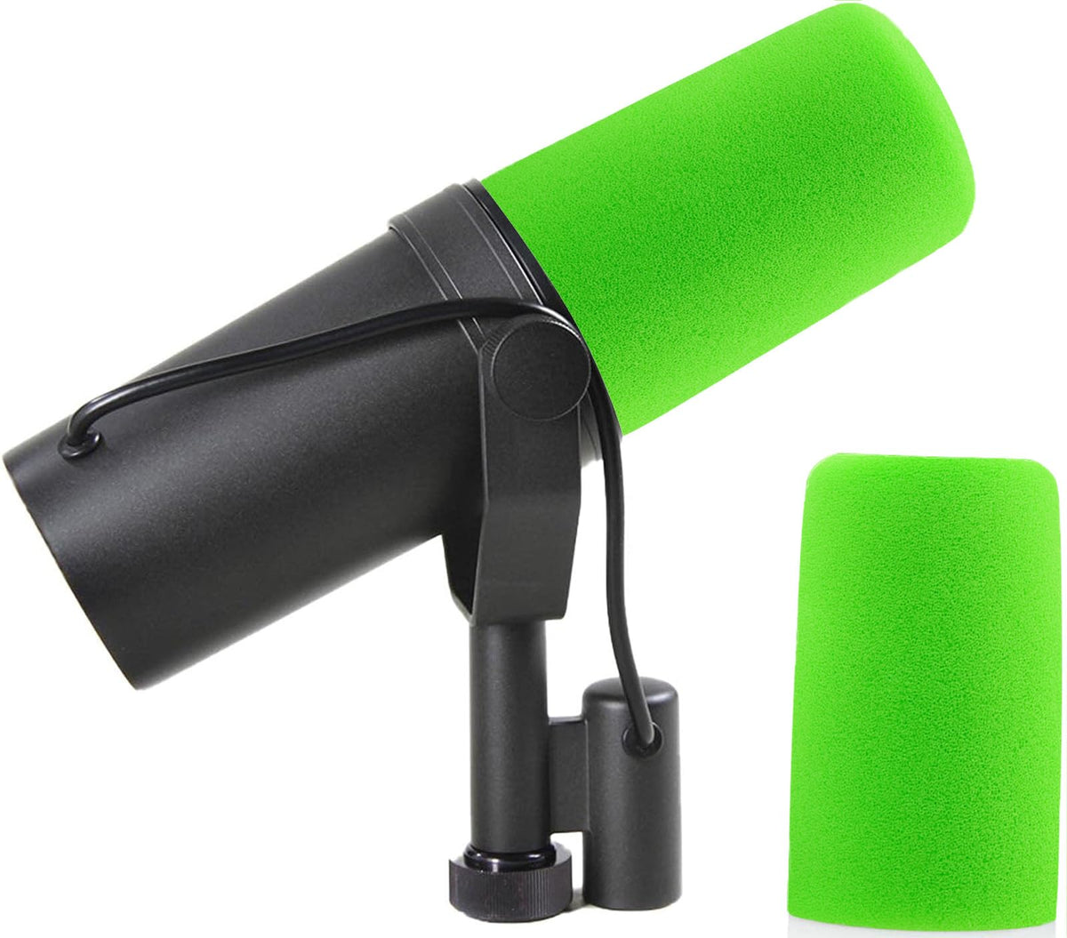 LEFXMOPHY SM7B Windscreen for Shure SM7B SM7dB Vocal Microphone Pop Filter Wind Foam RK345 Replacement Pop filter Green Windsock Cover