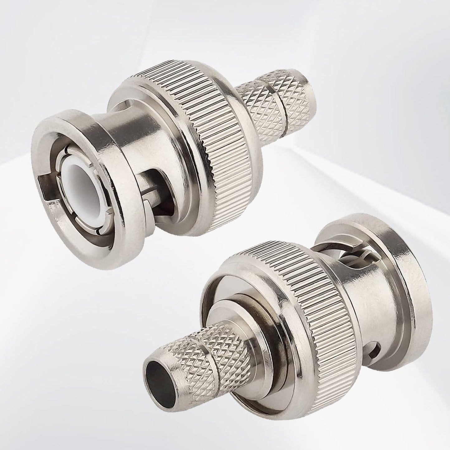 XRDS -RF RG8X BNC Male Connector 10PCS, BNC Male Crimp Connector for RG8X, LMR240, CNT240, KMR240, Mini8, and 4D-FB Coaxial Cables, Ideal for RF