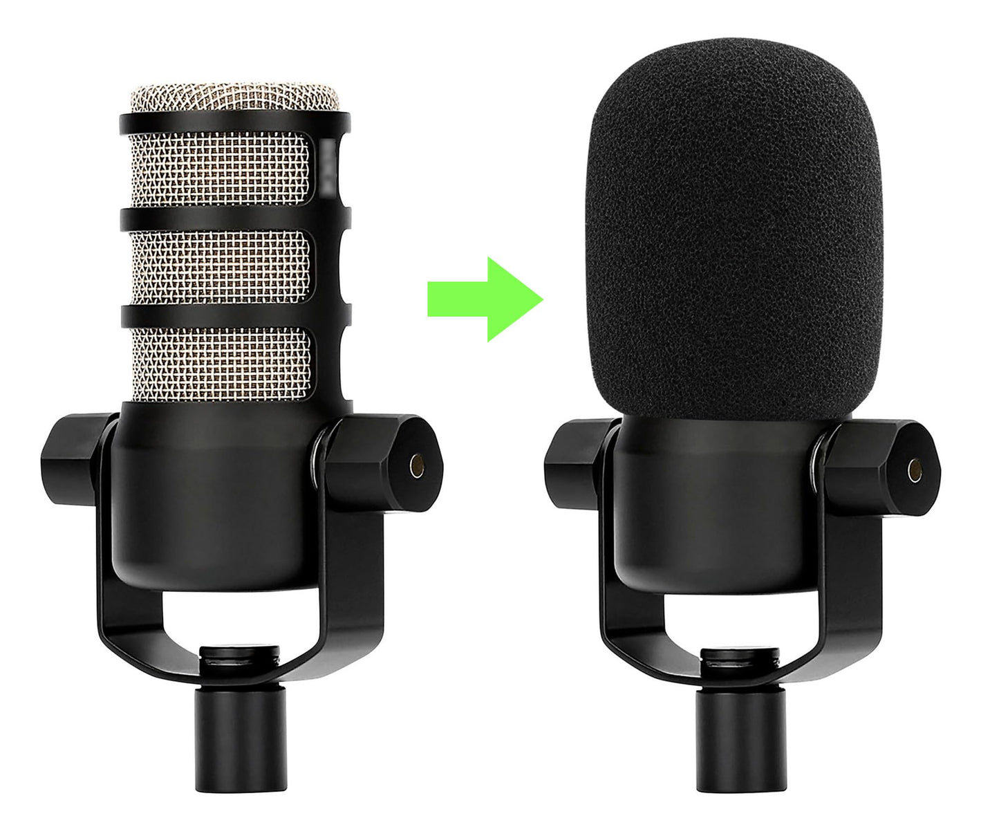 LEFXMOPHY WS2 Windscreen Microphone Pop Filter for Rode Podmic NT1-A, NT2-A, NT1000, NT2000, NTK, K2, Pod Mic Broadcaster Wind Shield Foam Cover