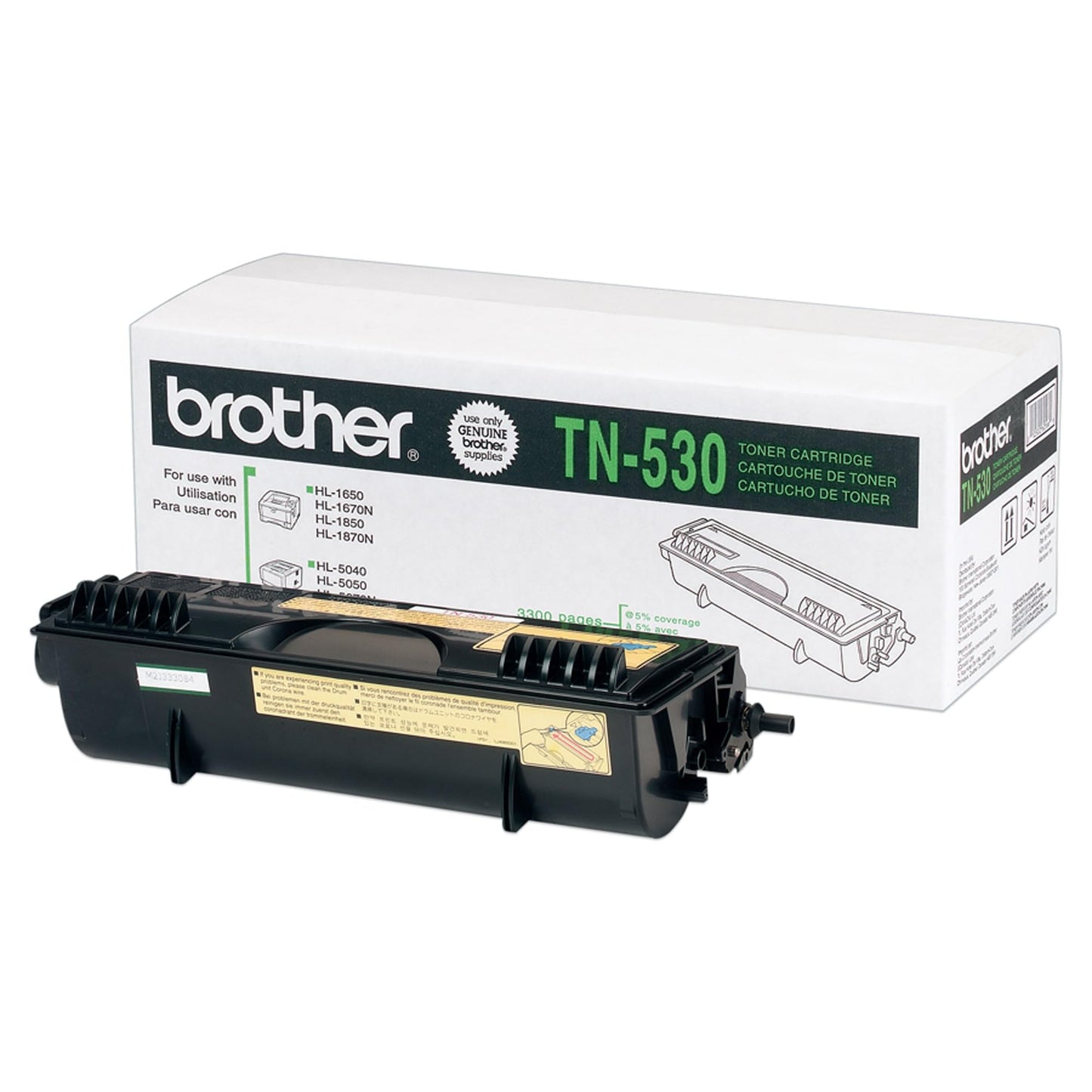 Brother TN-530 Toner Cartridge, Black