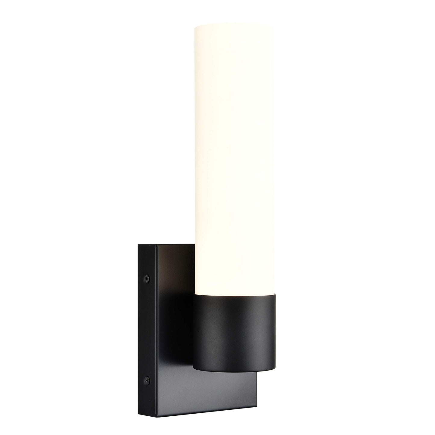 Linea di Liara Matte Black Wall Sconce Lighting Perpetua Bathroom Sconce Light Vanity Glass Tube Wall Sconce Up Light Modern Farmhouse Bedroom