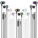Rayleigh Wired Earbuds 5 Pack, Earbuds Headphones with Microphone, Earphones with Heavy Bass Stereo Noise Blocking, Compatible with iPhone, with iPad