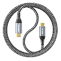 ZeroneTeck USB C Cable 3ft, USB C 3.2 Gen 2X2 Cable, 4K Monitor Video Output, 20Gbps High Speed Data Transfer, 100W Fast Charging for Carplay iPhone