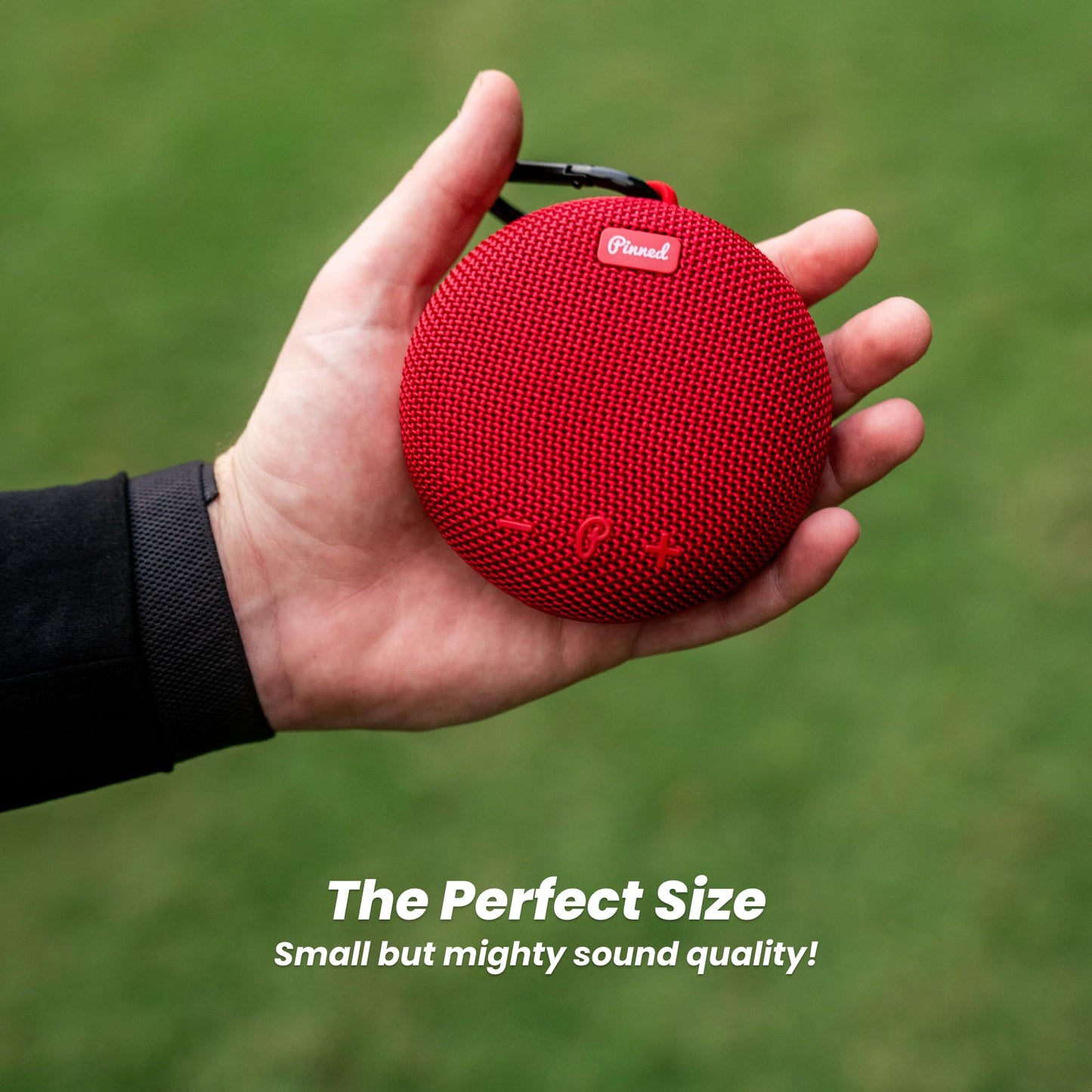 Pinned 2.0 Dart Magnetic Speaker - USB-C Rechargeable, 10+ Hour Battery, IPX7 Waterproof, Bluetooth 5.0 with Carabiner - Bluetooth Speakers - Golf