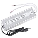 LED Driver 200 Watts 24V DC Low Voltage Transformer? Waterproof IP67 LED Power Supply, Adapter with 3-Prong Plug 3.3 Feet Cable for Any 24V DC led