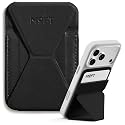 MOFT Magnetic Wallet Stand Compatible with iPhone 17/16/15/14/13/12 Series, Angle Adjustment & Magsafe Compatible MOVAS Phone Stand,Jet Black