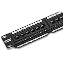 TRENDnet 24-Port Cat6 Unshielded Patch Panel, Wallmount or Rackmount, Compatible with Cat3,4,5,5e,6 Cabling, for Ethernet, Fast Ethernet, Gigabit