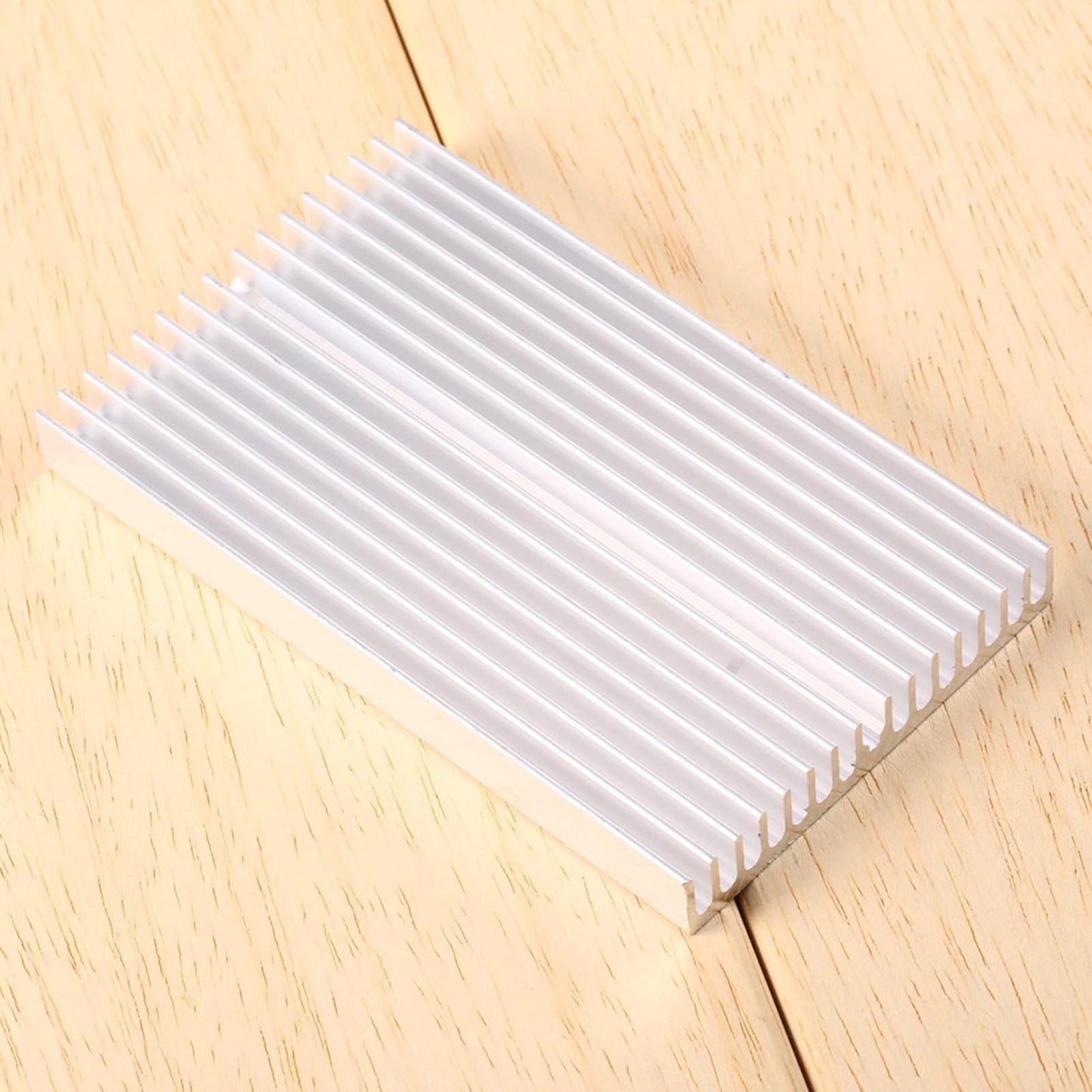 Aluminum Heatsink, Grille Shape Heat Sink Cooling Fin for IC LED Power Transistor 100X60X10mm 16 Teeth