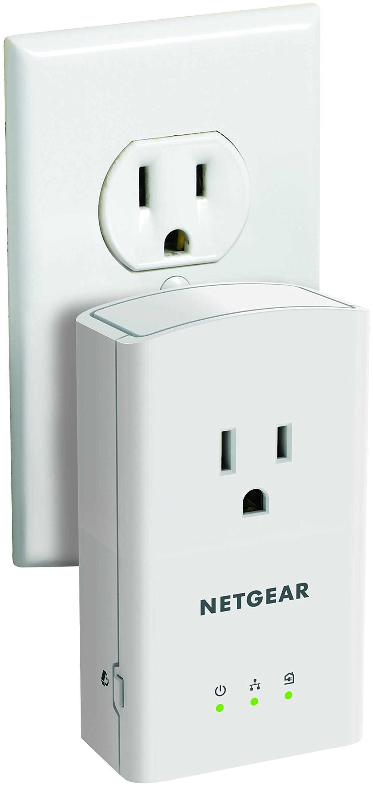 NETGEAR Powerline 500 1-Port Extra Outlet Essentials Edition Starter Kit (XAVB5421)