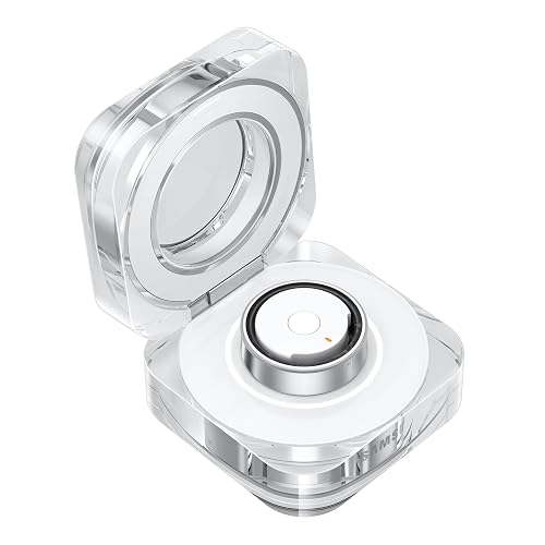 Samsung Galaxy Ring Charging Cradle Portable Charger for Fitness Ring, Crystal-Clear Case, Protective Cover, 3A Cable Included, Charge On-The-Go