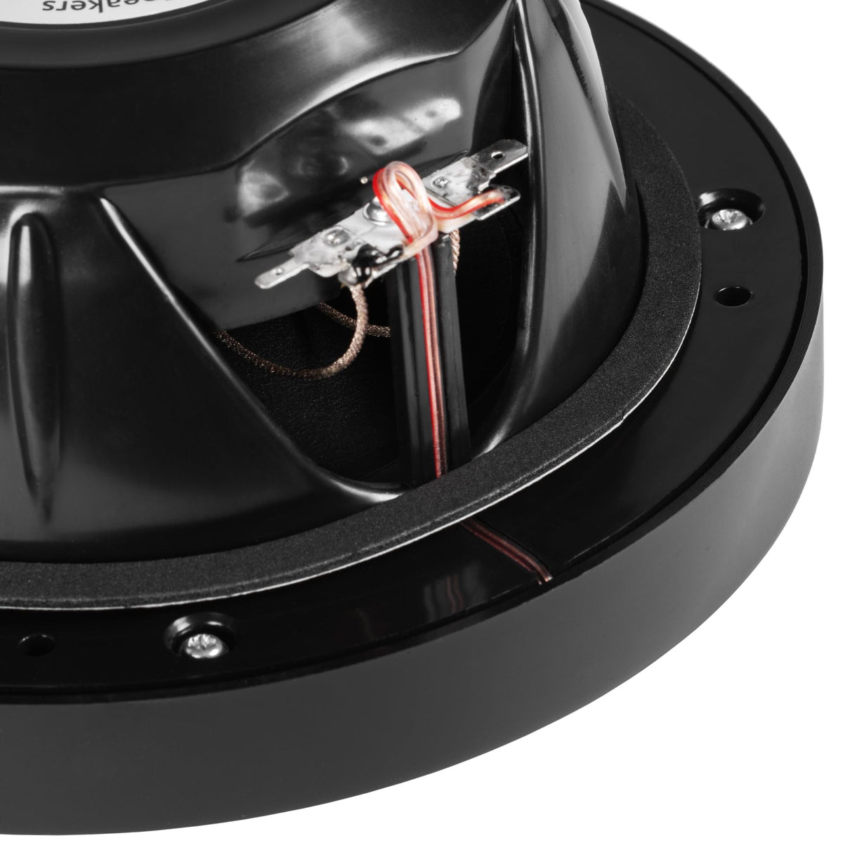 BELVA BBMS8B 8” 2-Way 500W Peak (250W RMS) Black Marine Coaxial Speakers for Marine/ATV/Motorcycle/Powersports