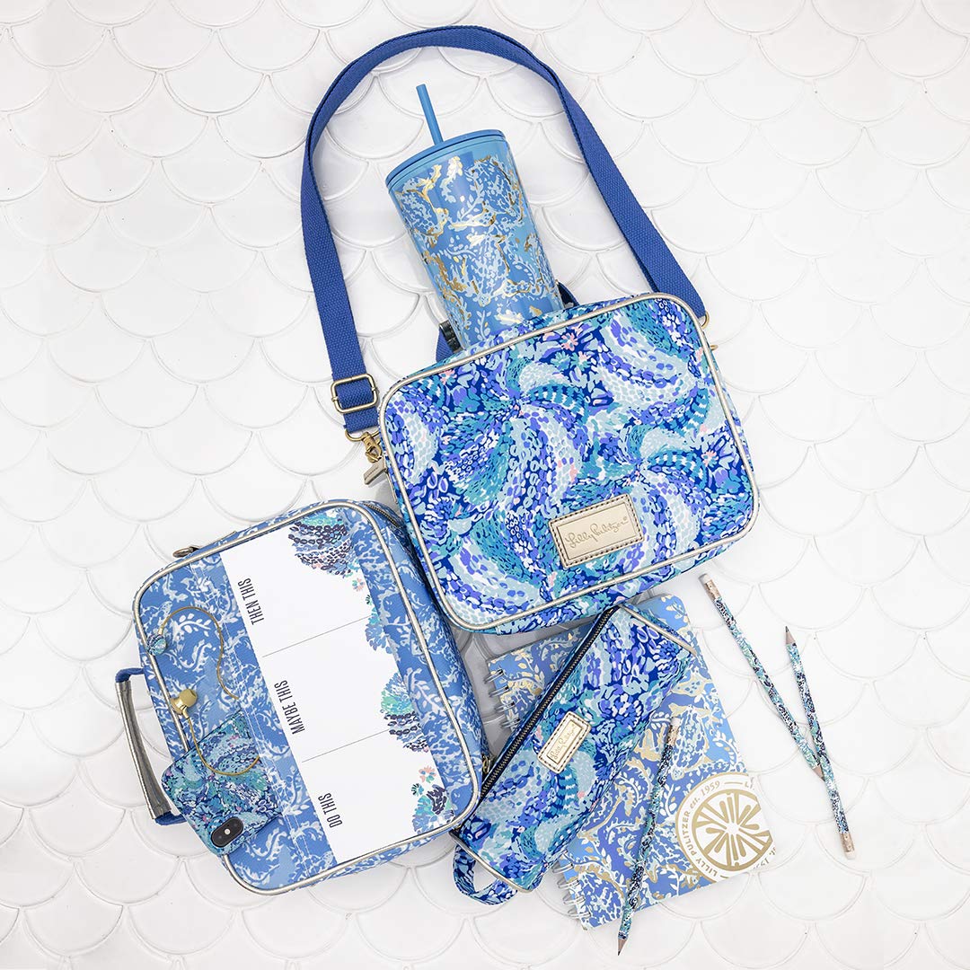 Lilly Pulitzer Cute Zipper Pouch, Wave After Wave