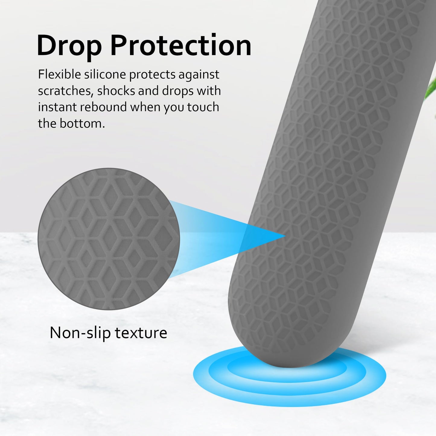 LEFXMOPHY Case for Google TV Streamer 4K Remote Cover 2024 Silicone Protective Sleeve - Grey