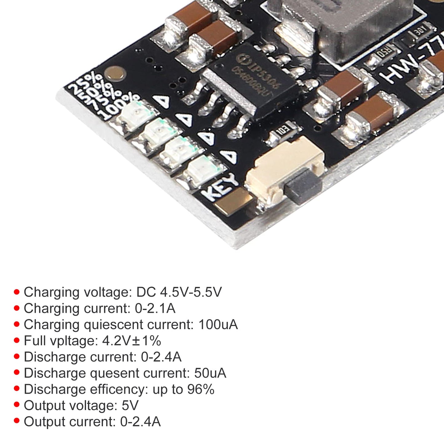 AEDIKO 10pcs 2A 5V Charge Discharge Integrated Module 3.7V 4.2V for 18650 Lithium Battery Charging Boost Mobile Power Protection PCB Board