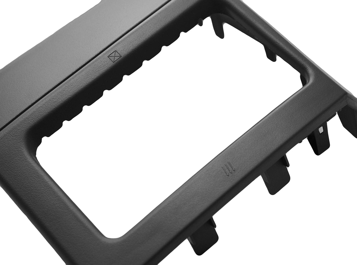 Custom Install Parts Double Din Navigation Stereo Bezel Dash Install Kit with Standard Wiring Harness and Antenna Adapter - Grey Compatible with Jeep