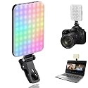 108 LED Video Light, 2500K-6500K RGB Selfie Light for iPhone-CRI 97+, 2200mAh Camera Light with 3CCT/RGB 360° Full Color/20 Lighting Effects, Portable