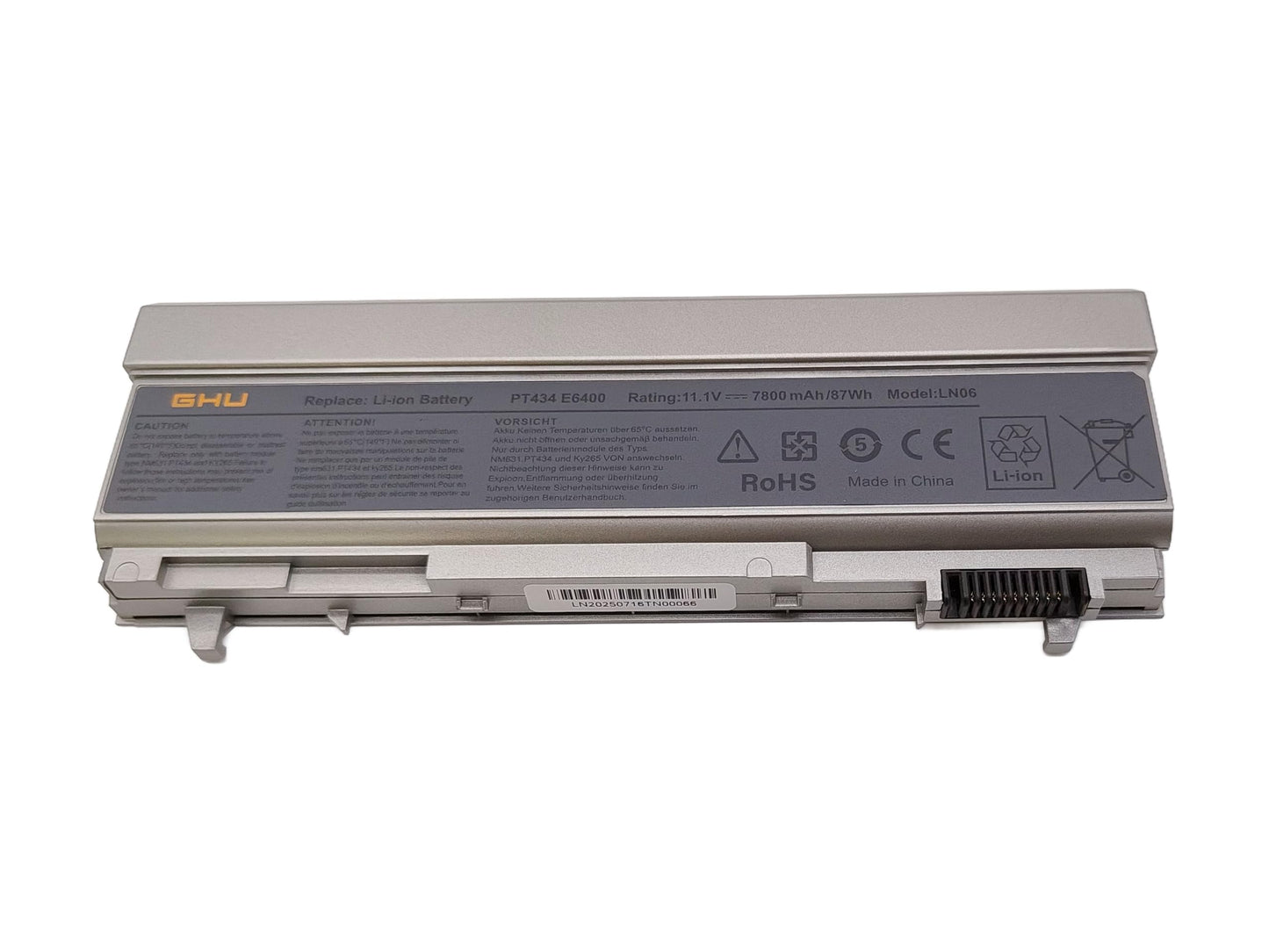 GHU New Battery 87 WHR 9-Cell for Dell Latitude E6400 E6410 ATG E6500 E6510 PN KY266 KY265 KY477 PT434 NM633 312-0748 312-0749 w0x4f w1193 ky265 ky477