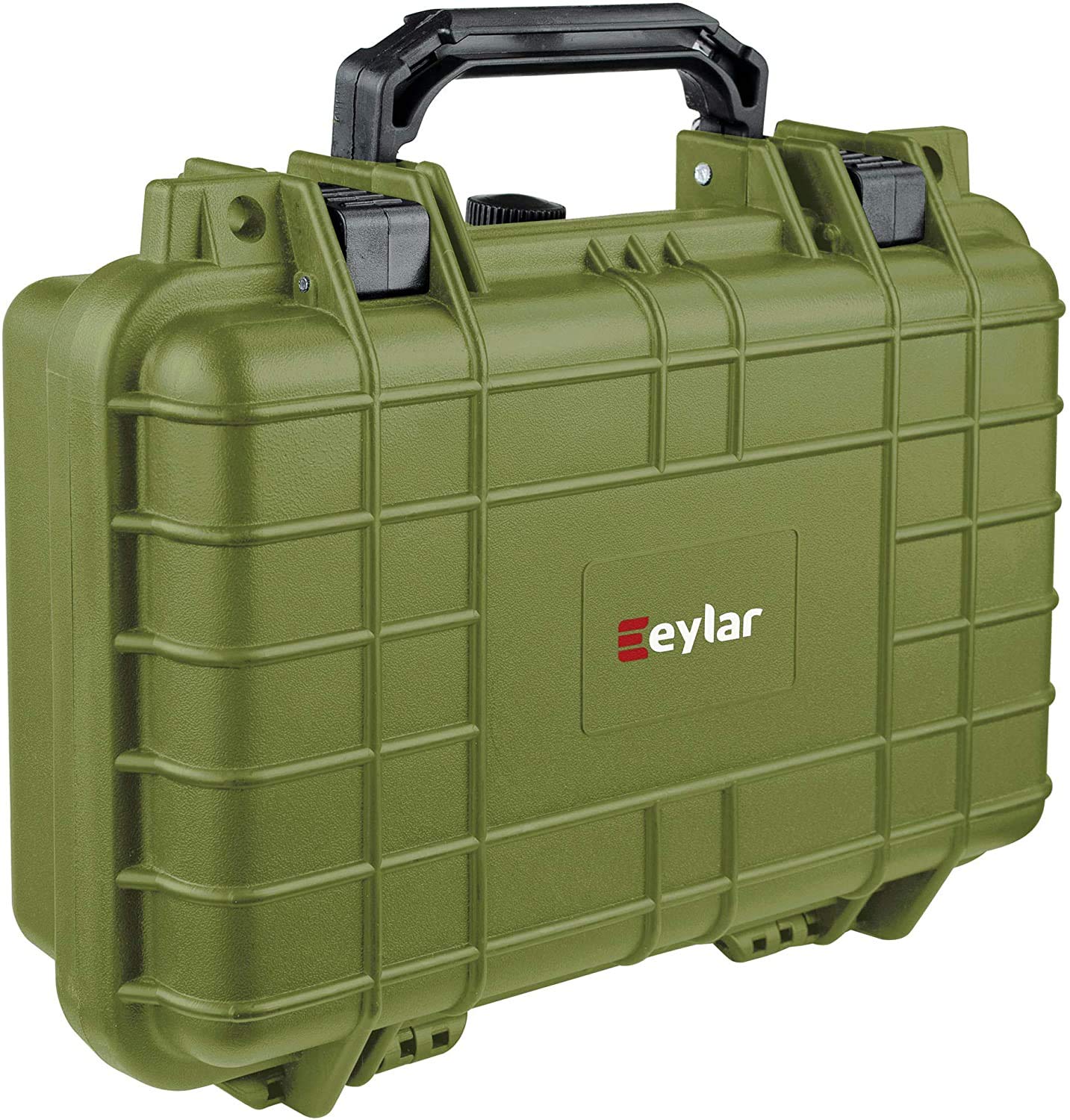 Eylar Protective Gear and Camera Hard Case Waterproof Dry Box with Foam 11.6 Inch 8.3 Inch 3.8 Inch (OD Green)