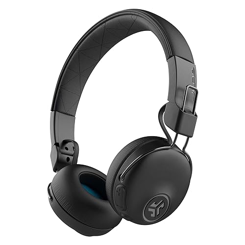 JLab Studio ANC On-Ear Wireless Headphones, Black, 34+ Hour Bluetooth 5 Playtime, 28+ Hour with Active Noise Cancellation, EQ3 Custom Sound…
