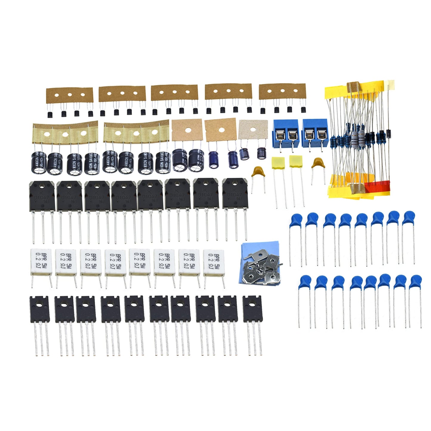 DIY KITS 2PCS MX50 SE 100WX2 Dual Channels Audio Power amplifiers Board D1047 B817 2SA1295 2SC3264 (D1047x4)