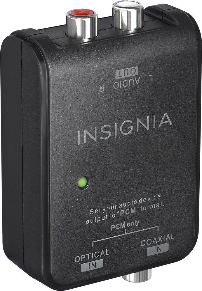 Insignia Optical/Coaxial Digital-to-Analog Converter - Black