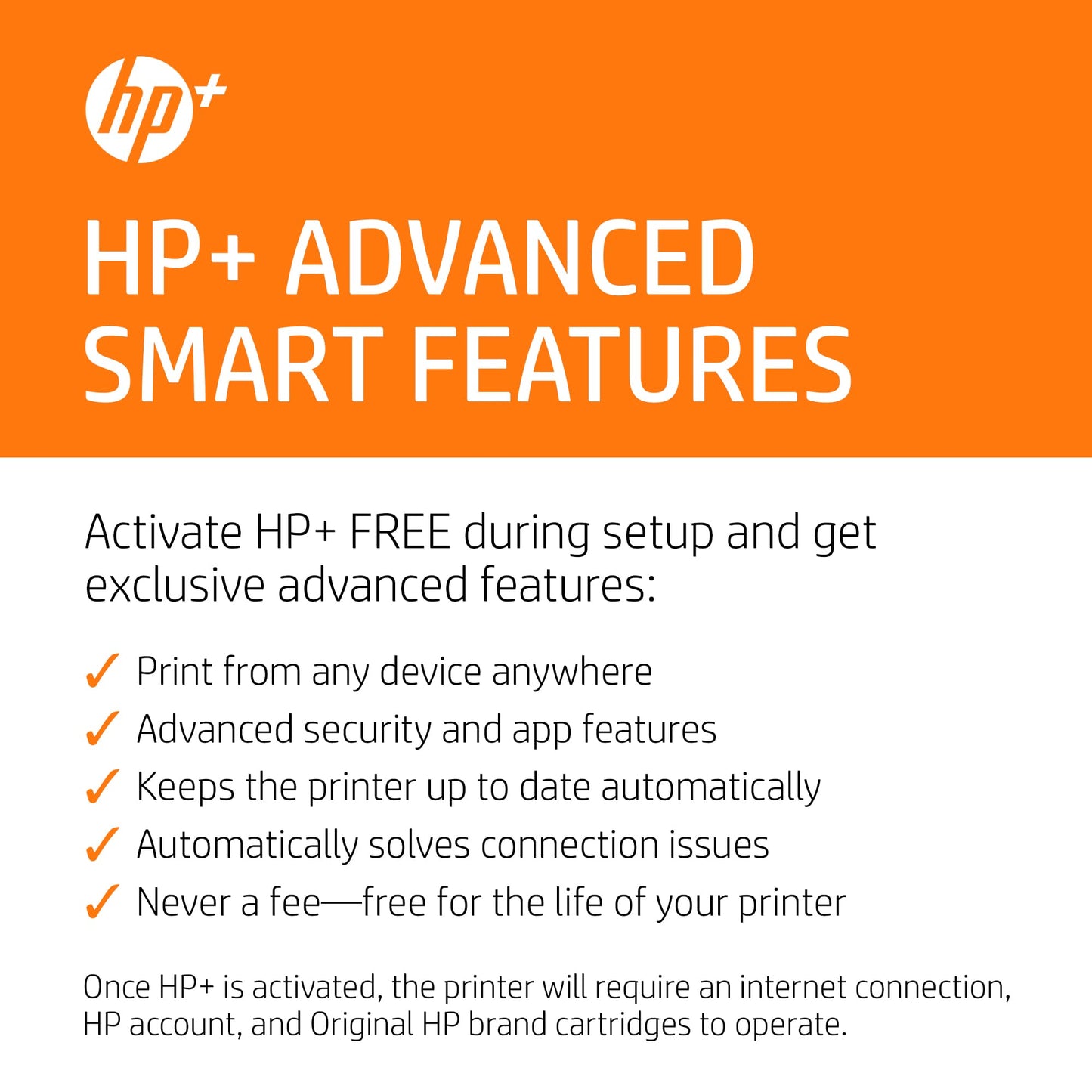 HP OfficeJet Pro 8034e Wireless Color All-in-One Printer with 1 Full Year Instant Ink,White (Renewed)