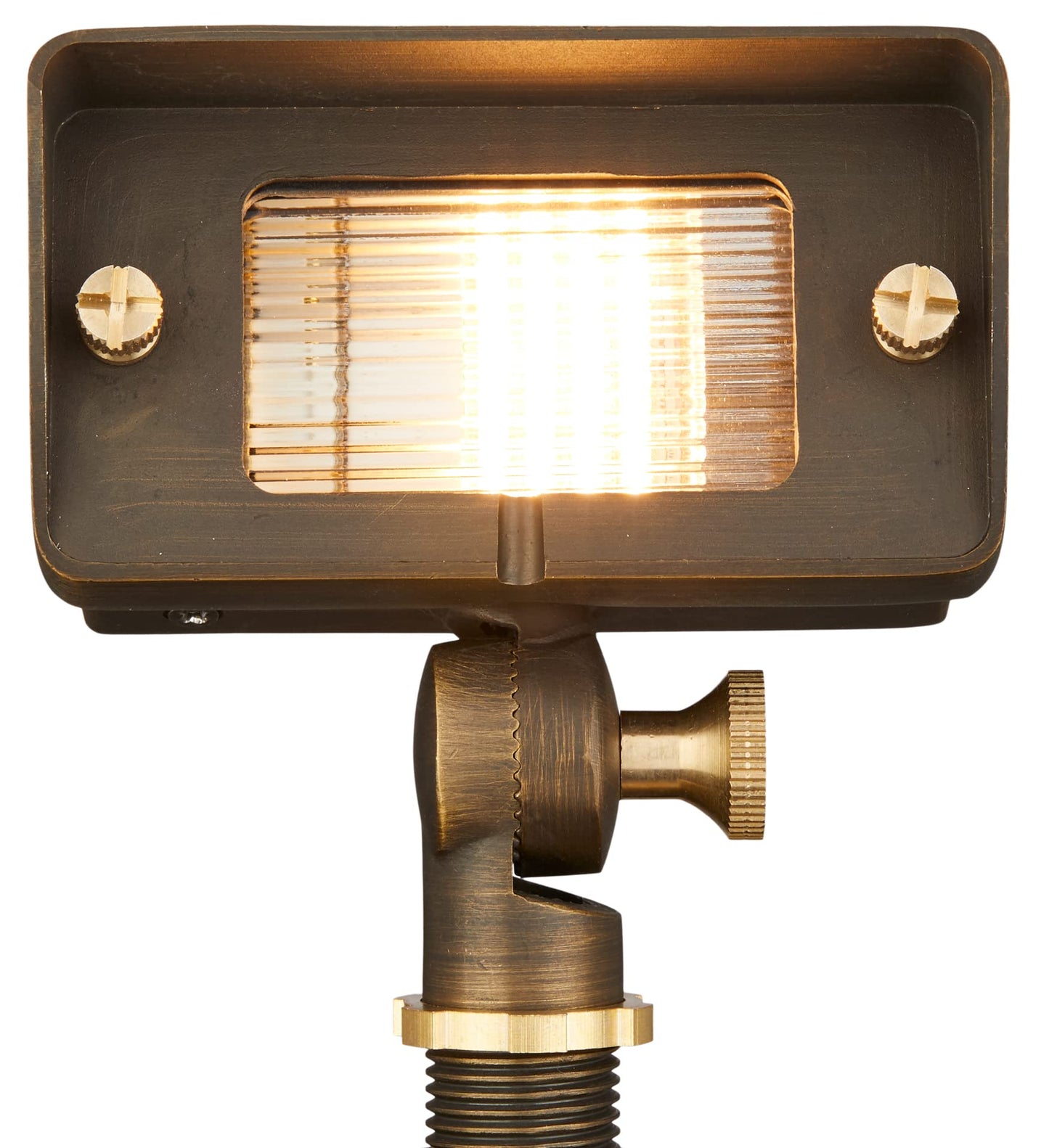 VOLT Gentle Splash Cast Brass 12V Flood Light (Bronze) with 3W 2700K Warm White G4 LED Bulb for Low Voltage Landscape Lighting of Outdoor Wall, Garden