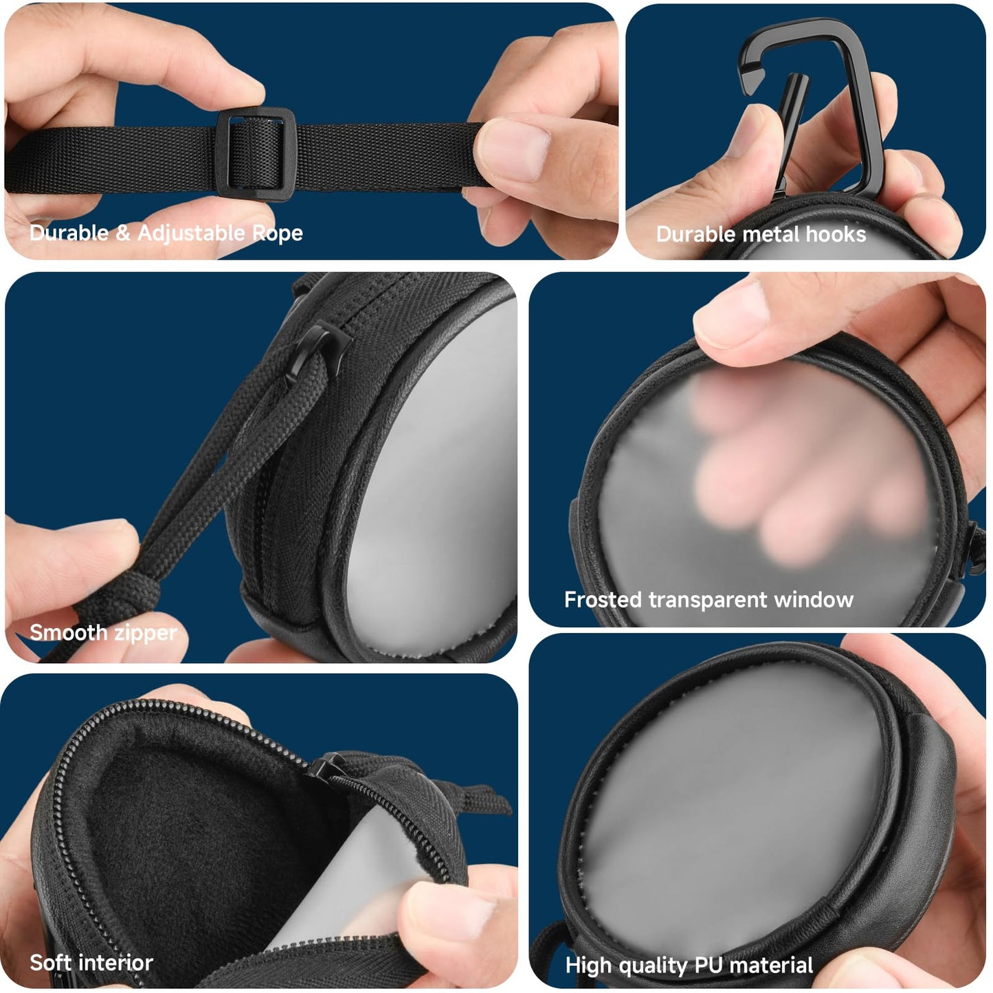 Portable Call Button Lanyard Holder, Carrying Case for Universal Call Button, Adjustable Call Buttons Bag for Elderly, Seniors, Patients, Disabled
