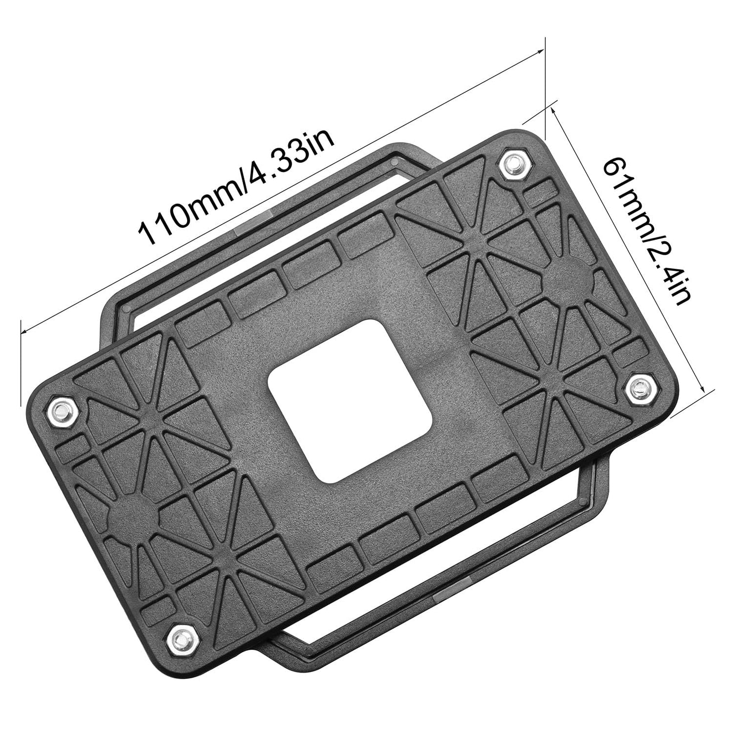 Zangc CPU Heatsink Bracket Motherboard Back Plate Heatsink Fan Stand Base Mount Bracket Holder AMD Socket AM2 AM3-1PCS