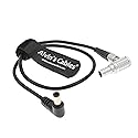 Alvin's Cables DC Right Angle to 2 Pin Male Cable for Teradek Bolt Transmitter, Z-CAM E2 Flagship Series Cameras (E2-S6/E2-F6/E2-F8) from Tilta