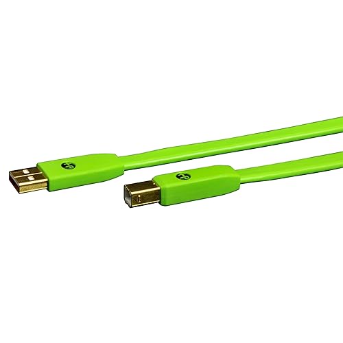 Neo by Oyaide d+ USB (Class B) - Hi-Speed and Durable Digital Cable for DJ’s, Musicians and Producers, Green