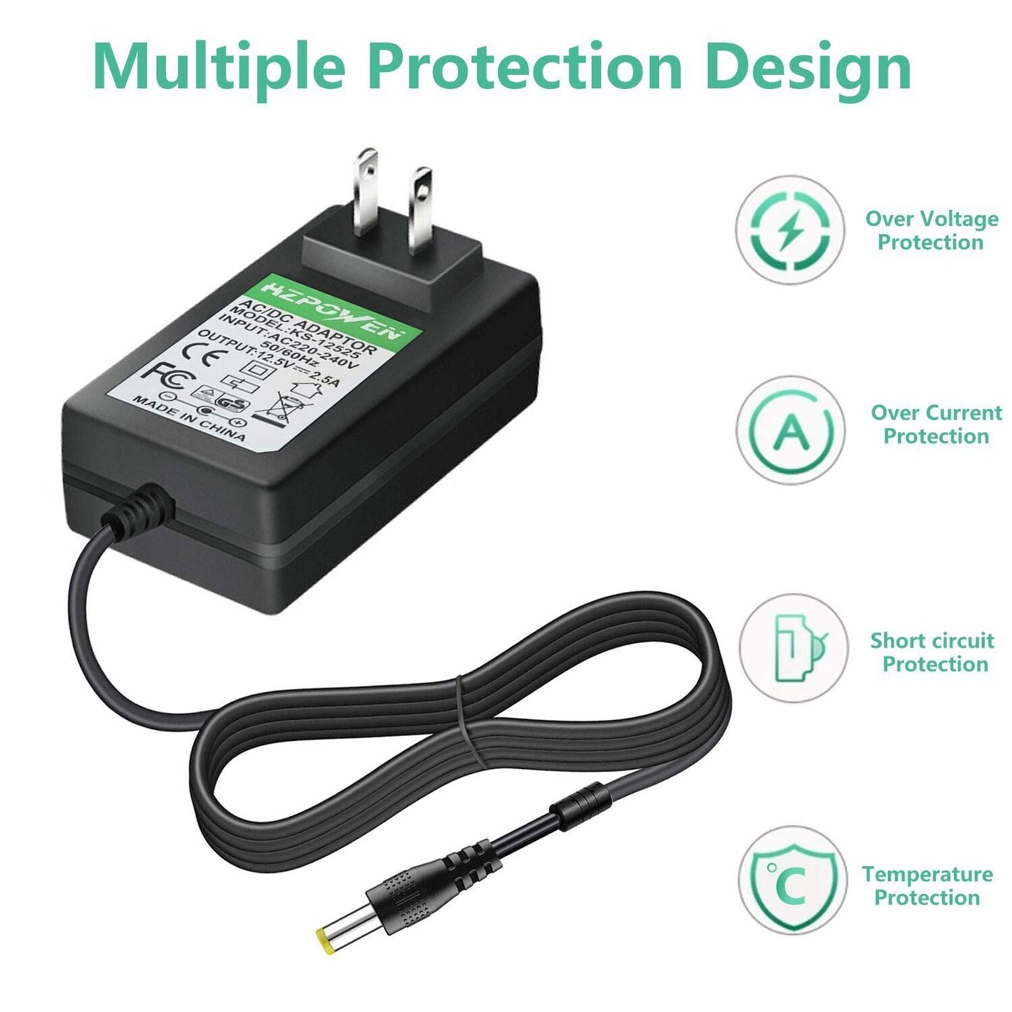 New AC Adapter for Elmo TT-12 TT-12ID TT12 TT12ID TT-02 9419 TT-02s Projector Interactive Document Camera #1331 P/N : Elmo 5ZA0000104C Power Supply…