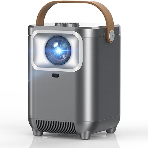 ?Electric Focus & Auto Keystone?TMY Portable Projector with WiFi and Bluetooth, 1080P Projector with Zoom, Movie Projector for Phone/Laptop/TV
