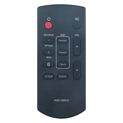 RMC-SB515 SoundBar Replace Remote Control for Insignia Sound Bar NS-SB515 NSSB515 Speaker