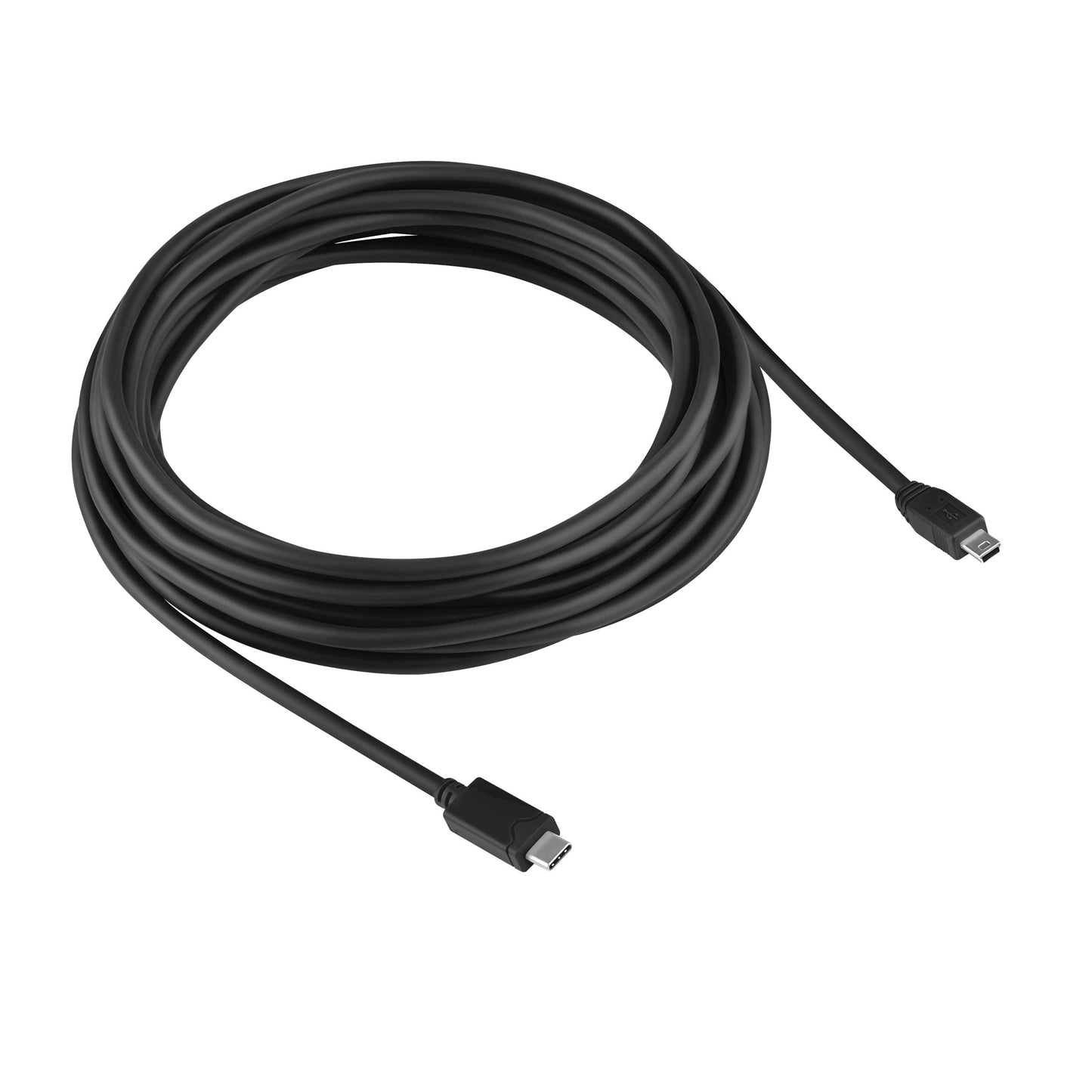 Vebner 20-Foot Mini USB 5-Pin to USB Type C Cable - Extra Long Tethering Cable - Compatible with Canon, GoPro, Yeti Microphones, Dash Cams, Tomtom GPS