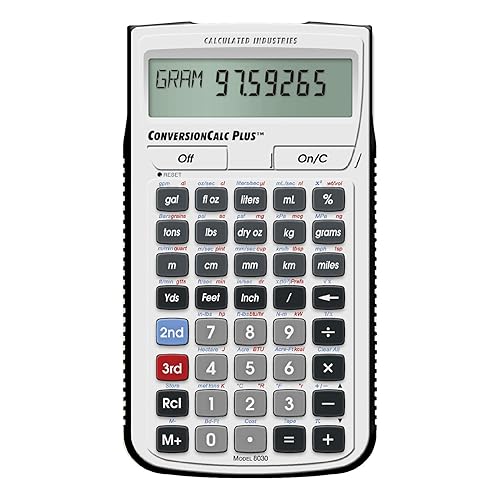 Calculated Industries 8030 ConversionCalc Plus Ultimate Professional Conversion Calculator Tool for Health Care Workers, Scientists, Pharmacists